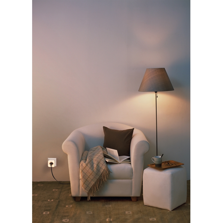 Osram - Dimbare LED slimme stekker met verlichting SCHUKO SMART+ NIGHTLIGHT 3680W/230V Wi‑Fi