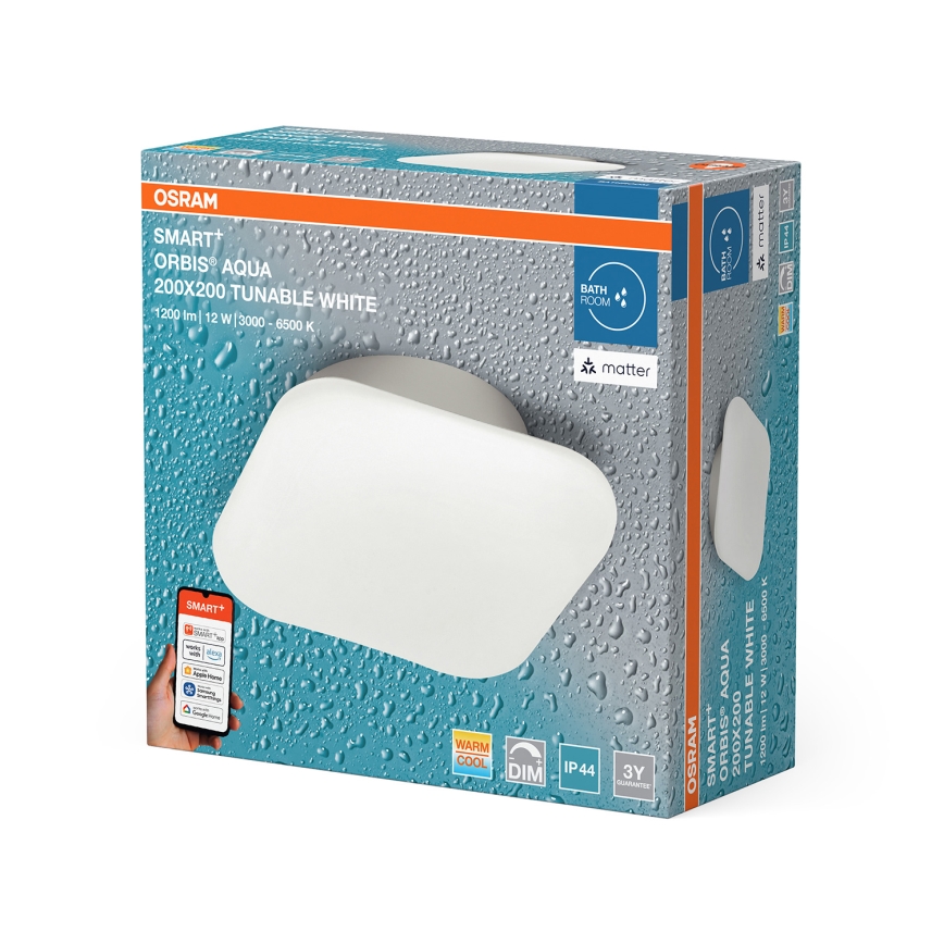 Osram - LED dimbare plafondlamp voor badkamer SMART+ AQUA LED/12W/230V 3000-6500K IP44 Wi-Fi