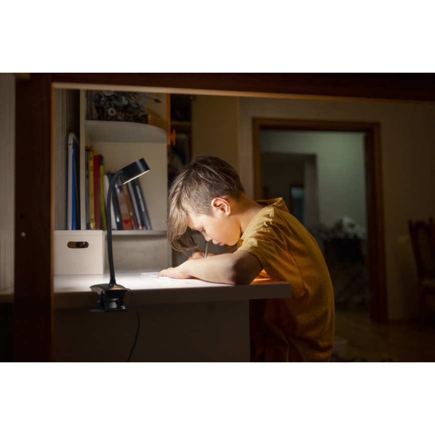 Osram - Dimbare LED-bureaulamp met klem OFFICE LINE LED/4,8W/230V 3000/4000/6500K zwart