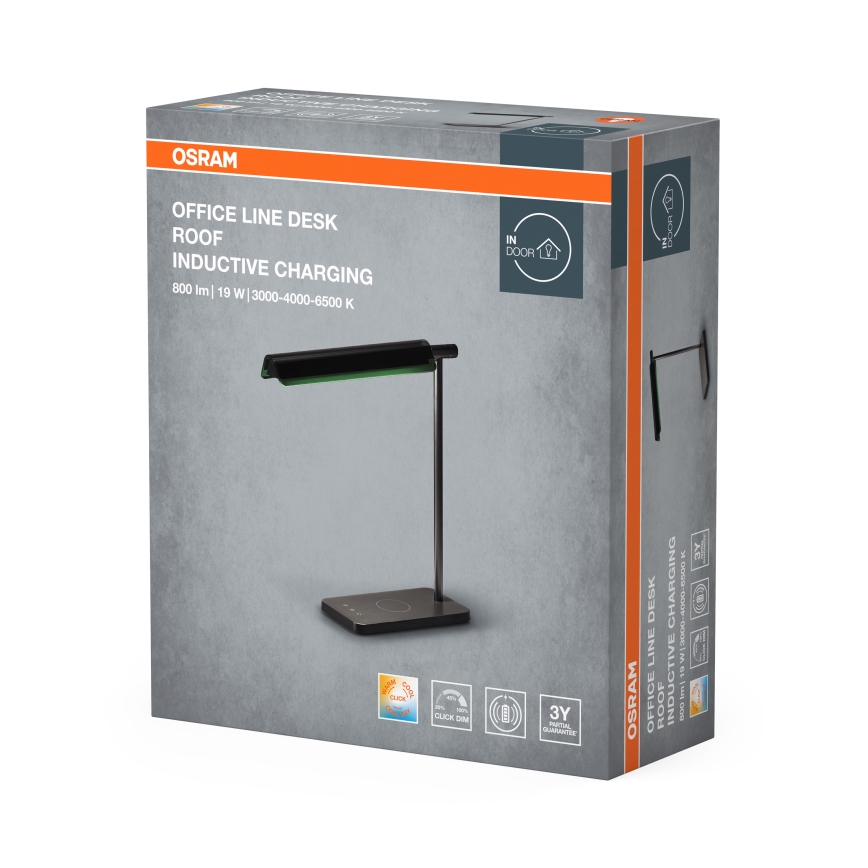 Osram - Dimbare LED-bureaulamp OFFICE LINE LED/19W/230V 3000/4000/6500K zwart