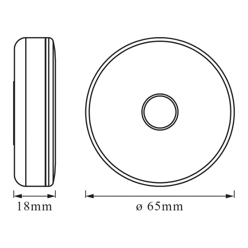 Osram - LED dimbare oriëntatielamp DOT-IT LED/0,45W/5V 500 mAh wit
