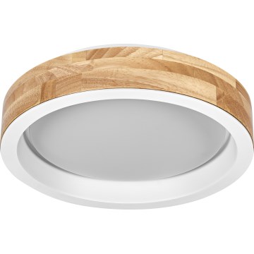 Osram - LED-dimbare plafondlamp MARIANO LED/16W/230V Ø 31 cm eik/wit