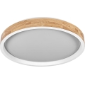 Osram - LED-dimbare plafondlamp MARIANO LED/36W/230V Ø 51 cm eik/wit