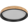Osram - LED-dimbare plafondlamp MARIANO LED/36W/230V Ø 51 cm eiken/zwart