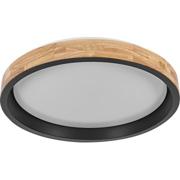 Osram - LED-dimbare plafondlamp MARIANO LED/36W/230V Ø 51 cm eiken/zwart