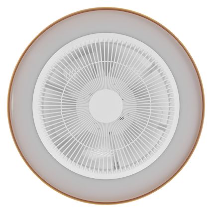Osram - Dimbare LED-plafondlamp met plafondventilator LED/49W/230V 2700-6500K wit/goud + afstandsbediening