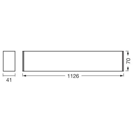 Osram - LED dimbare plafondlamp OFFICE LINE LED/11/20/30W/230V 4000K 112,6 cm wit