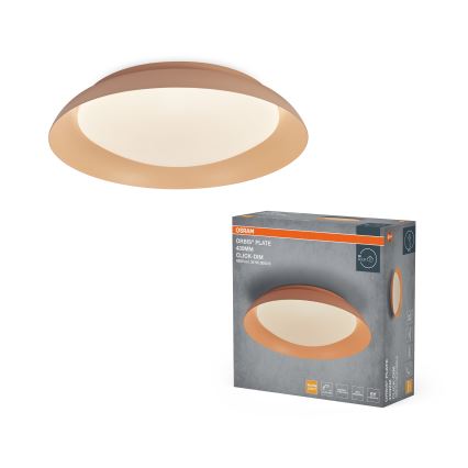 Osram - LED dimbare plafondlamp PLATE LED/35W/230V Ø 43 cm roze