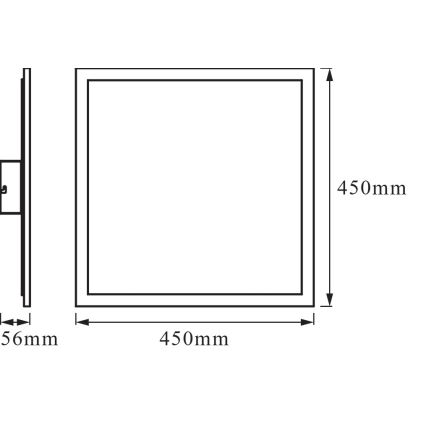 Osram - LED Dimbare plafondarmatuur SMART+ PLANON LED/28W/230V 45x45 cm 3000-6500K Wi-Fi