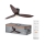 Osram - LED-dimbare plafondventilator FOHN LED/18W/230V 3000/4000/6500K + afstandsbediening