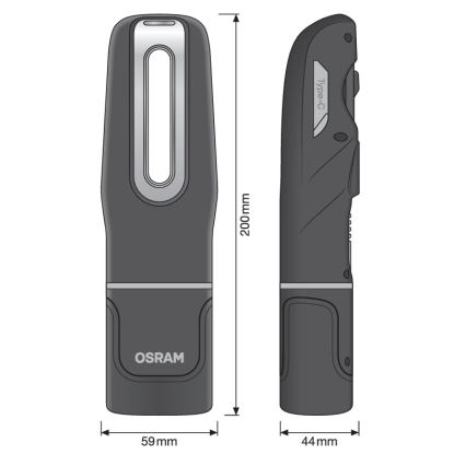 Osram - Lampe d'inspection LED rechargeable à intensité variable LEDINSPECT MINI250 LED/7W/3,7V IP65