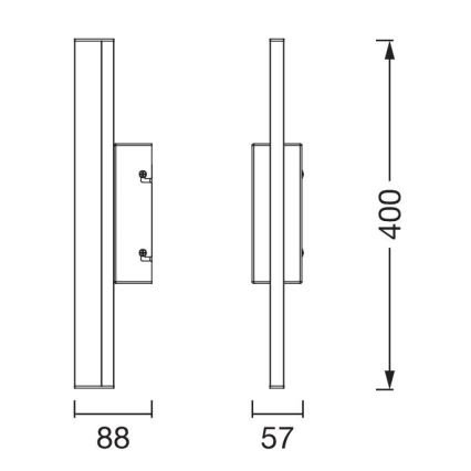 Osram - Éclairage LED dimmable pour miroir ORBIS MIRROR LED/6,8W/230V 40 cm 3000/4000K IP44 blanc