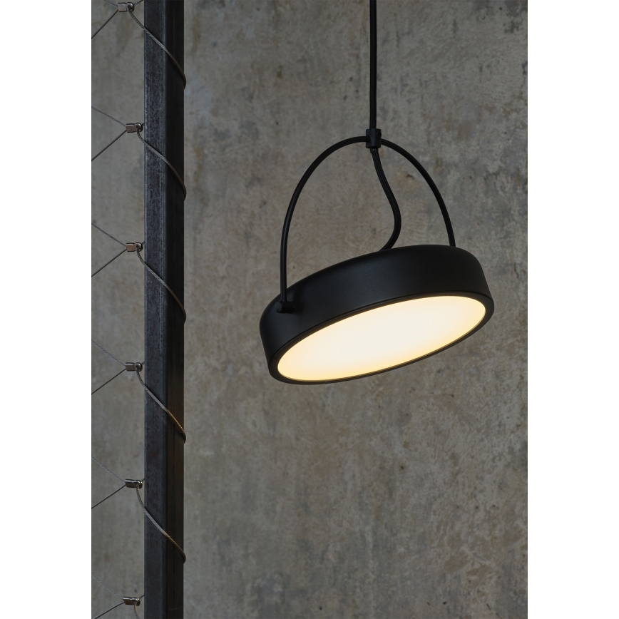 Osram - LED-hanglamp aan kabel DECOR PUCK LED/12W/230V CRI 90 zwart