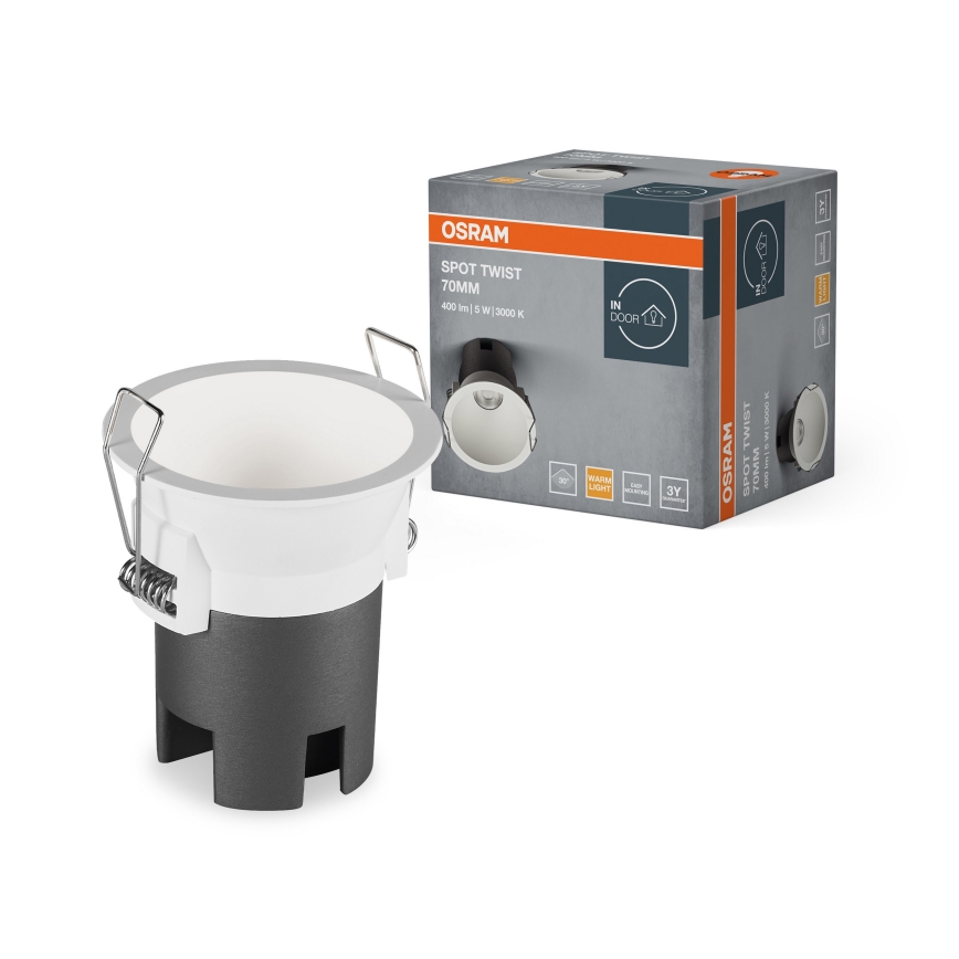Osram - LED inbouwspot SPOT TWIST LED/5W/230V 3000K Ø 7 cm wit