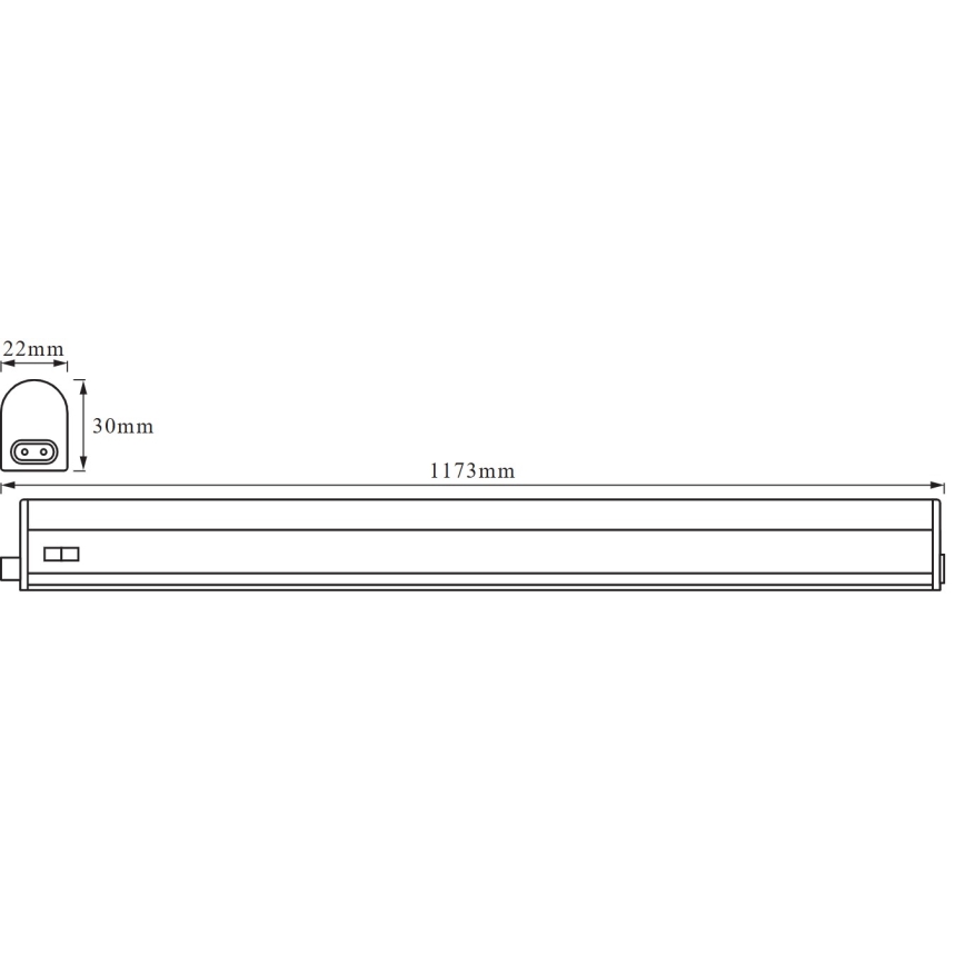 Osram - LED onderbouwarmatuur BATTEN LED/14W/230V 3000K 117,3 cm