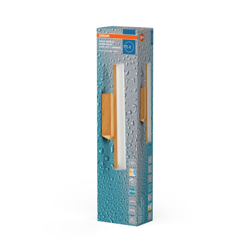 Osram - Éclairage LED tactile et dimmable pour miroir de salle de bains ORBIS MIRROR LED/6,8W/230V 40 cm 3000/4000K IP44 beige