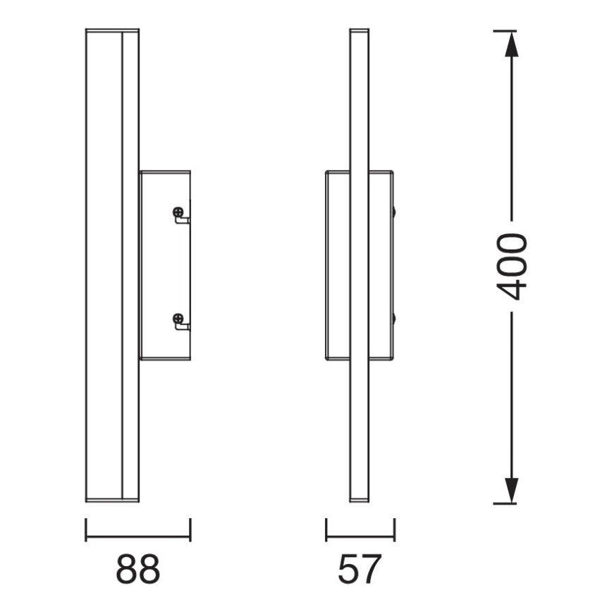 Osram - Éclairage LED tactile et dimmable pour miroir de salle de bains ORBIS MIRROR LED/6,8W/230V 40 cm 3000/4000K IP44 beige