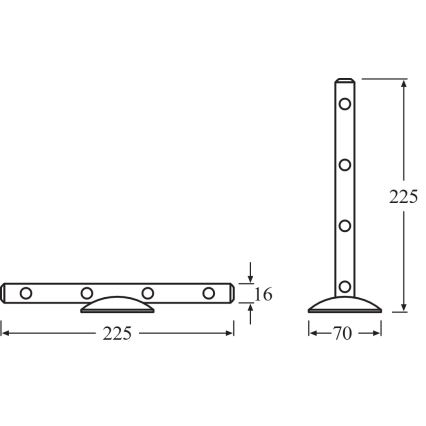 Osram - LED oriëntatielamp LEDSTIXX LED/0,6W/3xAAA
