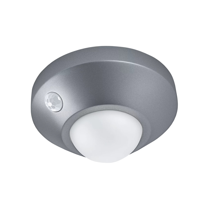 Osram - LED oriëntatielamp met sensor NIGHTLUX LED/2W/3xAA zilver