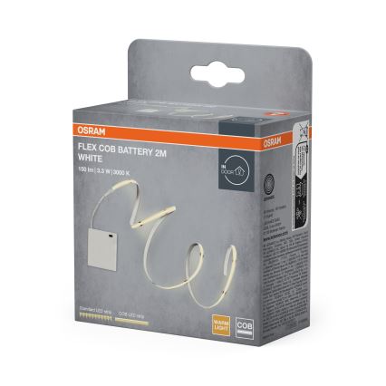 Osram - LED Pásek FLEX COB BATTERY 2m LED/3,3W/4xAA
