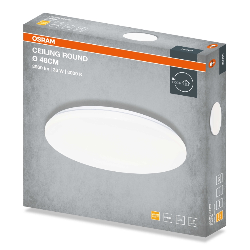 Osram - LED plafondlamp CEILING ROUND LED/36W/230V 3000K Ø 48 cm wit