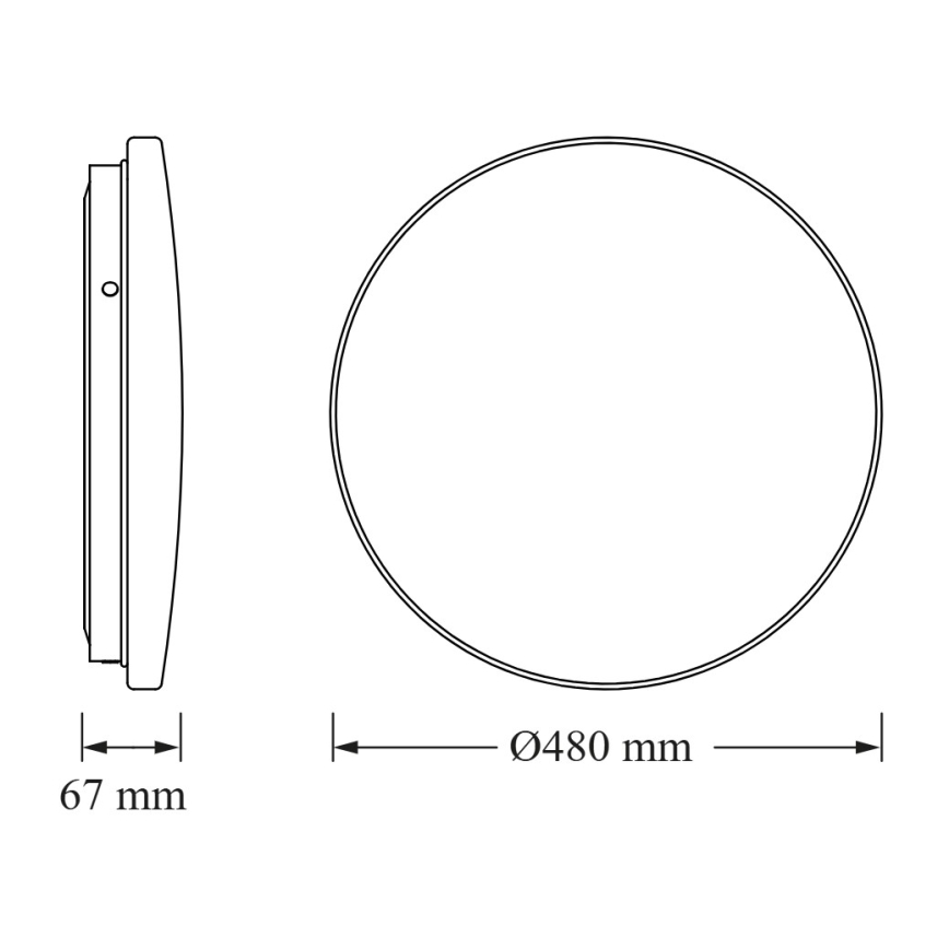 Osram - LED plafondlamp CEILING ROUND LED/36W/230V 3000K Ø 48 cm wit