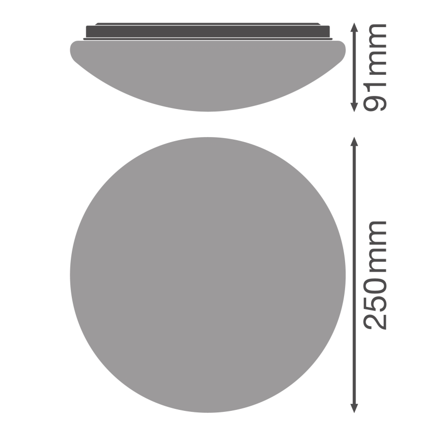 Osram - LED plafondlamp ESSENTIAL LED/13W/230V Ø 25 cm wit