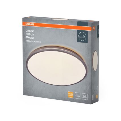 Osram - LED plafondlamp ORBIS DUBLIN LED/24W/230V Ø 39 cm zilver
