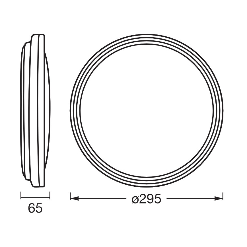 Osram - LED-plafondlamp ORBIS HELMAN LED/16W/230V Ø 29,5 cm zilver