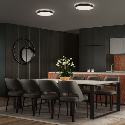 Osram - LED-plafondlamp ORBIS LONDON LED/16W/230V Ø 28 cm zwart