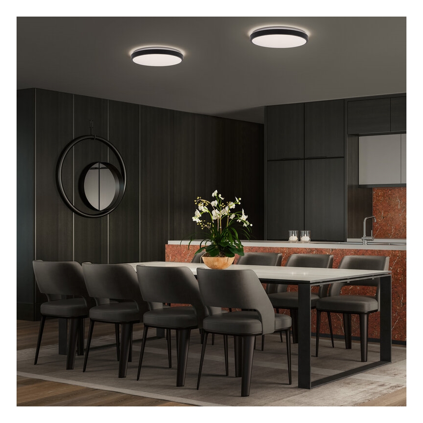 Osram - LED-plafondlamp ORBIS LONDON LED/16W/230V Ø 28 cm zwart