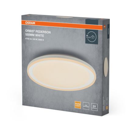 Osram - LED-plafondlamp ORBIS PEDERSON LED/36W/230V Ø 55 cm wit
