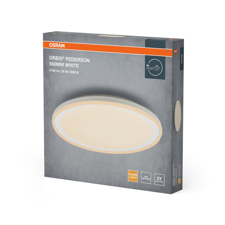 Osram - LED-plafondlamp ORBIS PEDERSON LED/36W/230V Ø 55 cm wit