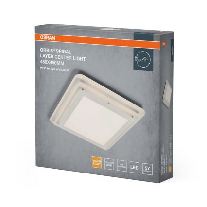 Osram - LED plafondlamp ORBIS SPIRAL LED/26W/230V 45x45 cm wit