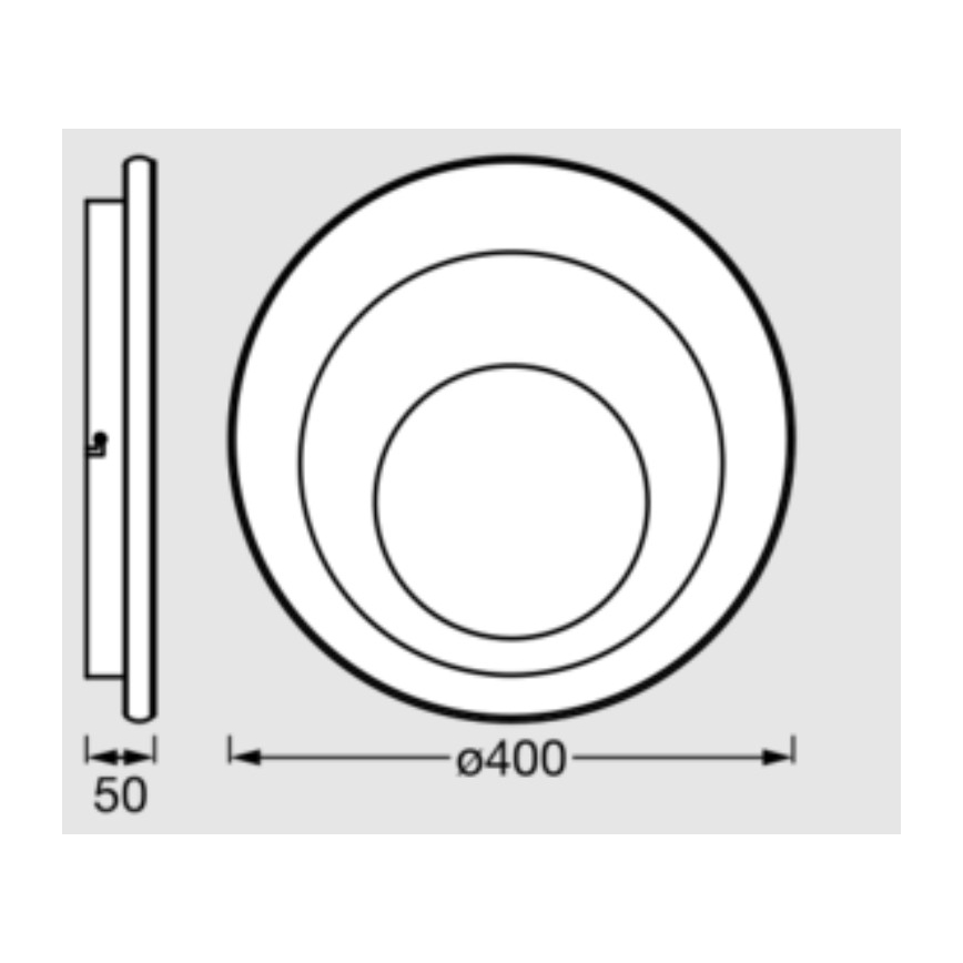 Osram - LED plafondlamp ORBIS SPIRAL LED/27W/230V Ø 40 cm wit