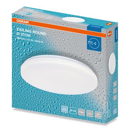 Osram - LED plafondlamp voor badkamer CEILING ROUND LED/24W/230V 6500K diam. 37 cm IP44 wit