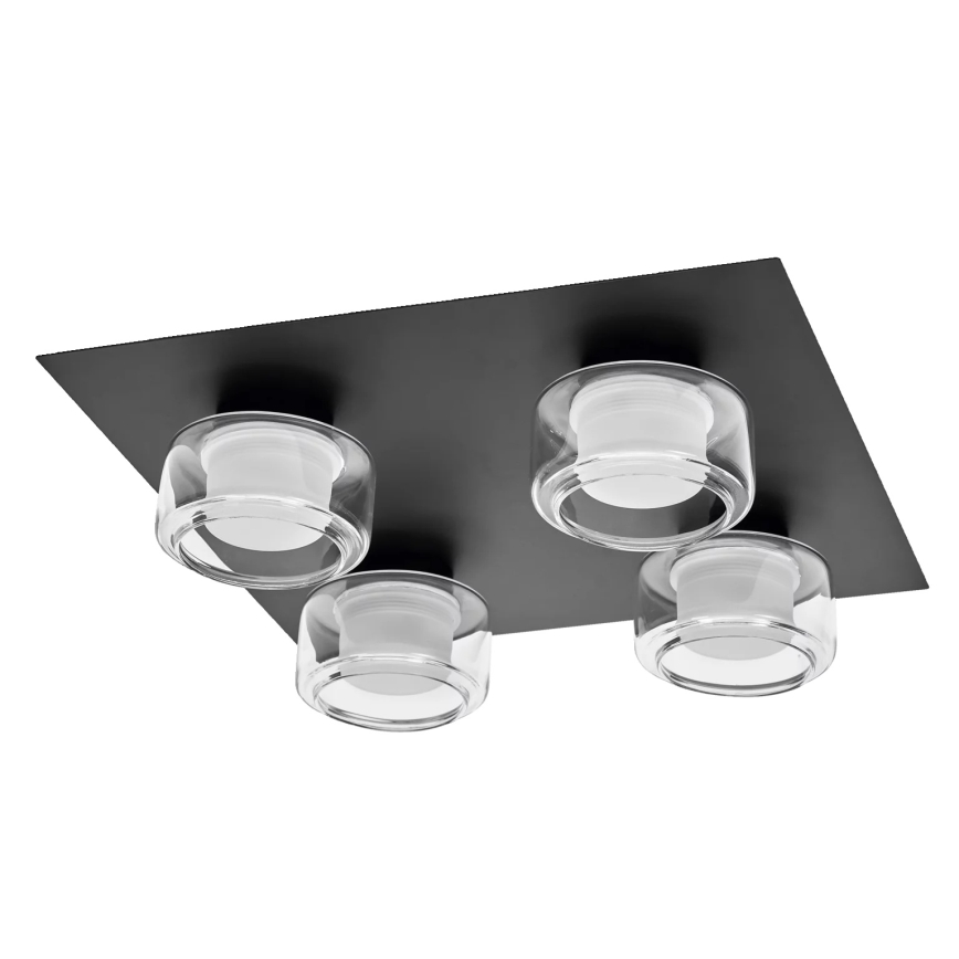 Osram - Plafonnier LED pour salle de bains ORBIS FLAME 4xLED/5,5W/230V 3000/4000K IP44 noir