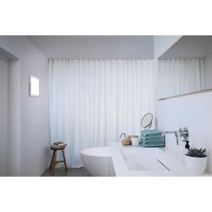 Osram - LED plafondlamp voor badkamer ORBIS DISC LED/22W/230V 3000/4000K 30x30 cm IP44 roestvrij staal