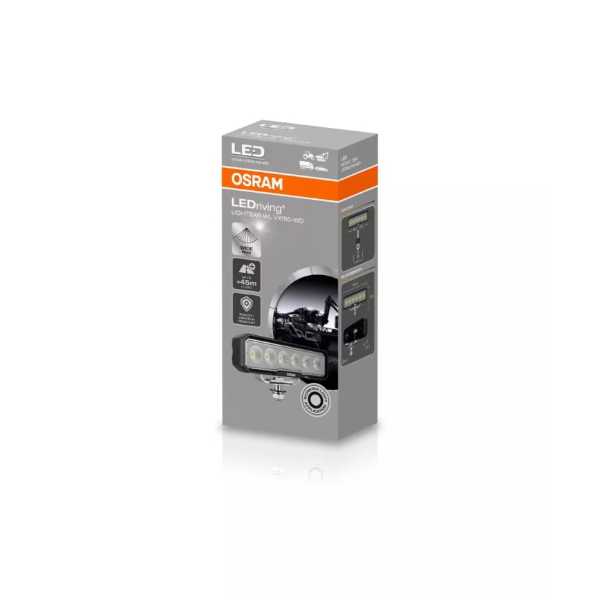 Osram - Projecteur LED pour véhicule LEDRIVING WL VX150-WD LED/15W/12/24V IP69 6000K