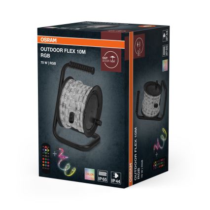Osram - LED RGB dimbare buitenstrip FLEX 10m LED/70W/230V IP65 + afstandsbediening