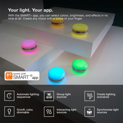 Osram - LED RGB dimbare luidspreker SMART+ MACARON LED/1,75W/3,7V 450 mAh oranje