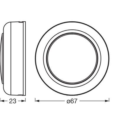 Osram - LED RGBW dimbare aanraak-oriëntatielamp SMART+ DOT-IT LED/0,5W/3,7V 300 mAh