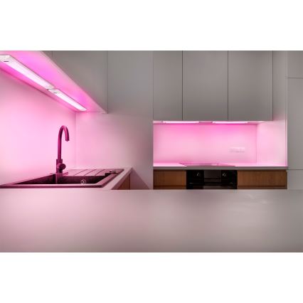 Osram - LED RGBW dimbare onderbouwarmatuur LINEAR EDGE LED/8W/230V 50 cm wit + afstandsbediening