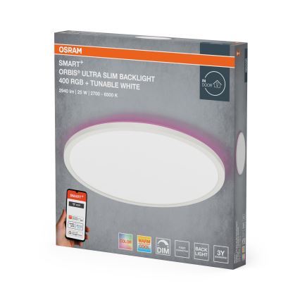 Osram - SMART+ ORBIS LED RGBW dimbare plafondlamp LED/25W/230V Ø 40 cm 2700-6500K Wi-Fi