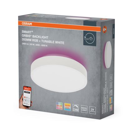Osram - LED RGBW dimbare plafondlamp SMART+ ORBIS LED/28W/230V Ø 35 cm 2700-6500K Wi-Fi