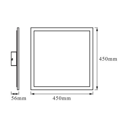 Osram - LED RGBW Dimbare plafondlamp SMART+ PLANON LED/28W/230V 45x45 cm Wi-Fi