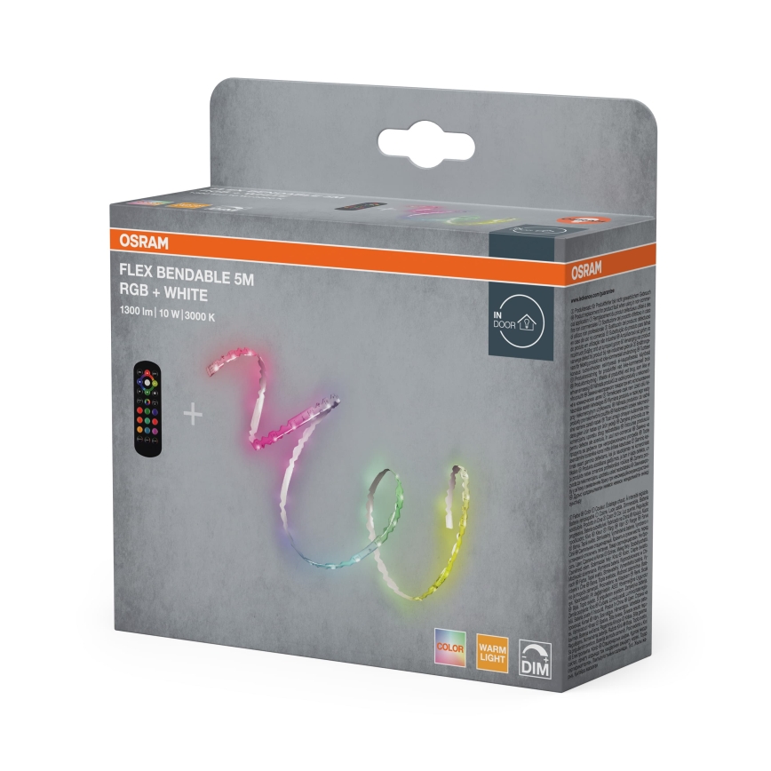 Osram - LED RGBW dimbare strip FLEX 5m LED/10W/230V + afstandsbediening