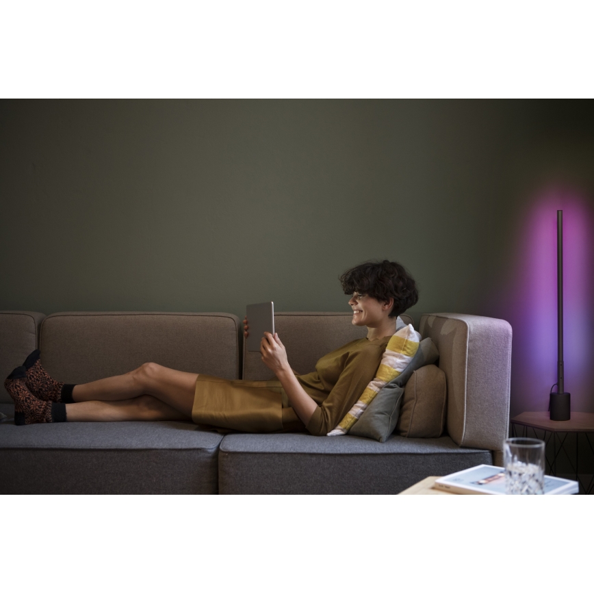 Osram - LED RGBW Dimbare vloerlamp SMART+ FLOOR LED/8W/230V 2700-6500K Wi-Fi zwart + afstandsbediening