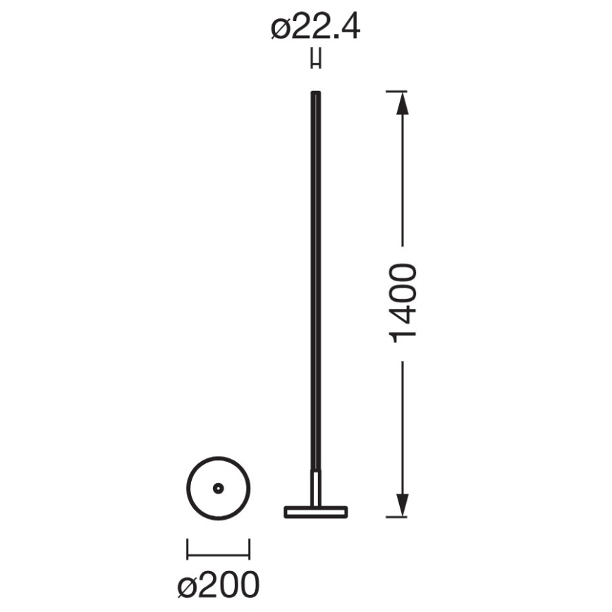 Osram - LED RGBW dimbare vloerlamp SMART+ MAGIC LED/11,5W/230V 2700-6500K zilver Wi-Fi + afstandsbediening