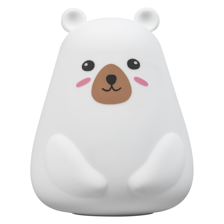 Osram - LED RGBW Dimbare kindernachtlamp met touchbediening NIGHTLUX BEAR LED/0,7W/3,7V 1200 mAh wit